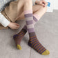 2 Pairs Striped Casual Sports Cotton Socks Soft Breathable Durable Everyday Comfort Fit