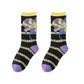 Trendy Cotton Socks 2-Pack Colorful Patterned Casual Design Breathable Soft