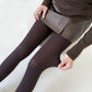 Cable Knit Patterned Opaque Tights with Soft Stretch Fabric and Elastic Waistband