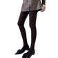 Cable Knit Patterned Opaque Tights with Soft Stretch Fabric and Elastic Waistband