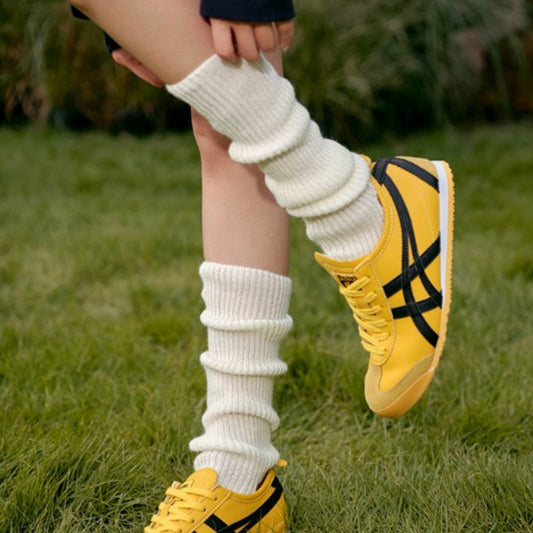 Ribbed Knit Leg Warmers with Soft Stretch Fabric and Cozy Slouch Design 15.7 inches