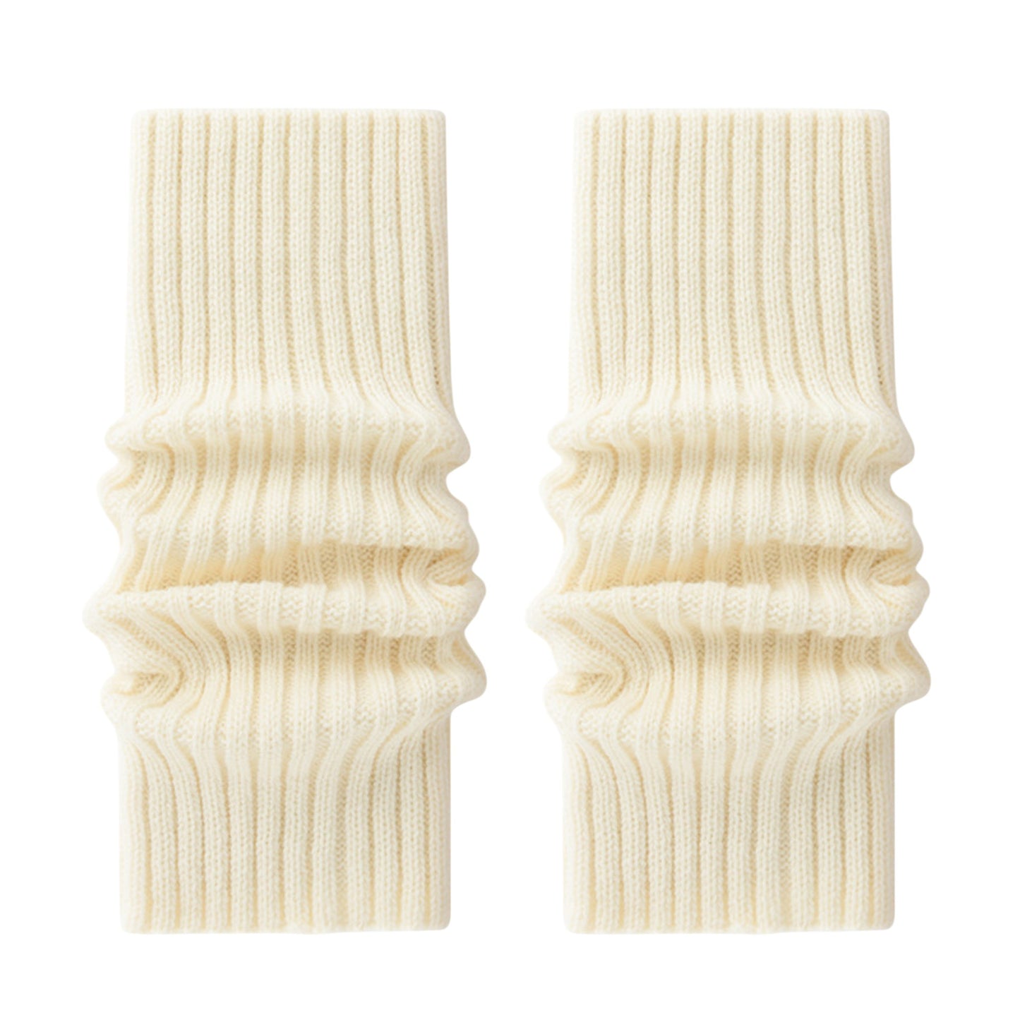 Ribbed Knit Leg Warmers with Soft Stretch Fabric and Cozy Slouch Design 15.7 inches