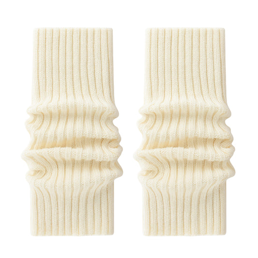 Ribbed Knit Leg Warmers with Soft Stretch Fabric and Cozy Slouch Design 15.7 inches