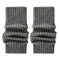 Ribbed Knit Leg Warmers with Soft Stretch Fabric and Cozy Slouch Design 15.7 inches