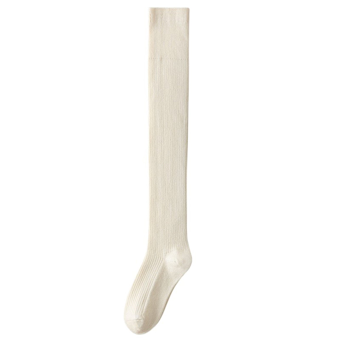 Soft Stretch Over-the-Knee Socks with Ribbed Texture, Smooth Seam Finish, Flexible Comfort Cuff and Lightweight Everyday Knit Design