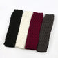 Cable Knit Leg Warmers with Ribbed Cuffs 15.5x3.5in