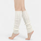 Cable Knit Leg Warmers with Ribbed Cuffs 15.5x3.5in