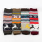 Knit Leg Warmers with Reindeer and Snowflake Pattern 15.5x5in