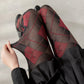 Classic Argyle Pattern Knit Tights with Stretch Fit