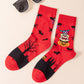 6-Pair Halloween Themed Crew Socks