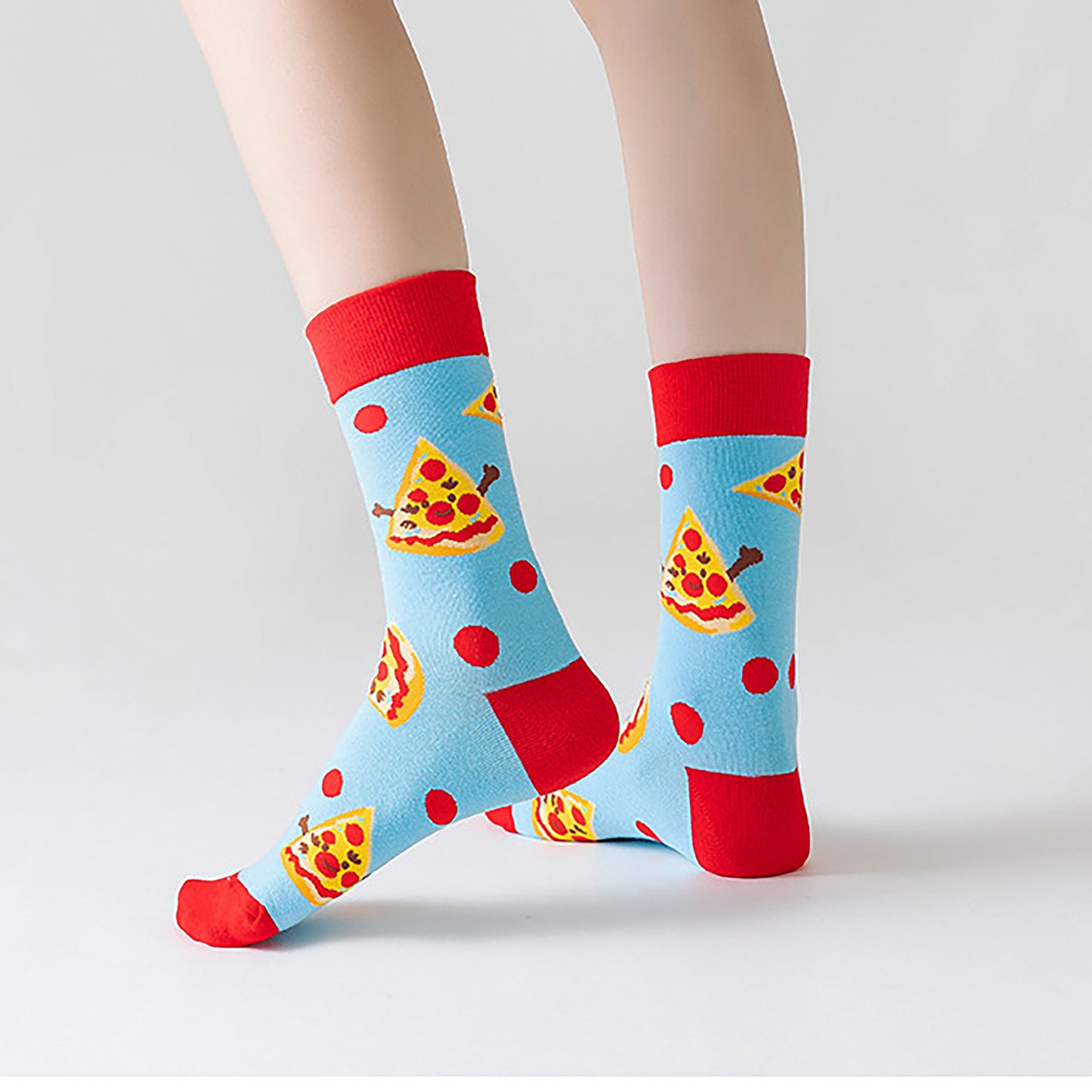 6-Pair Food-Themed Crew Socks