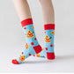 6-Pair Food-Themed Crew Socks