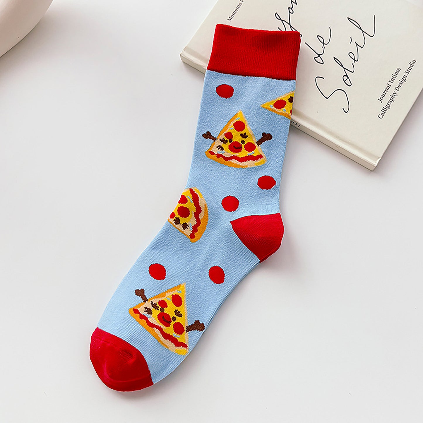 6-Pair Food-Themed Crew Socks