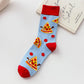 6-Pair Food-Themed Crew Socks