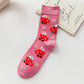 6-Pair Food-Themed Crew Socks