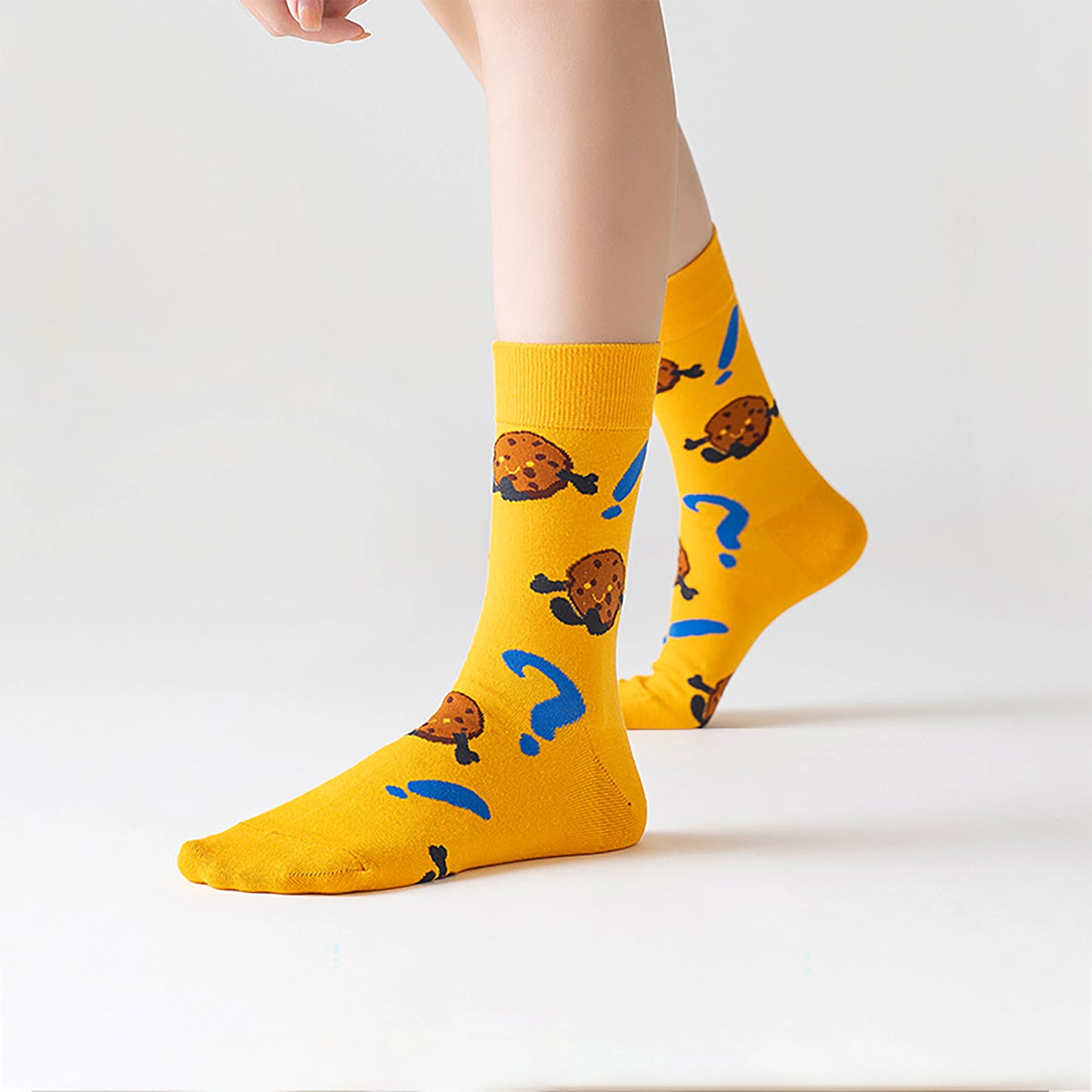 6-Pair Food-Themed Crew Socks