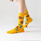 6-Pair Food-Themed Crew Socks