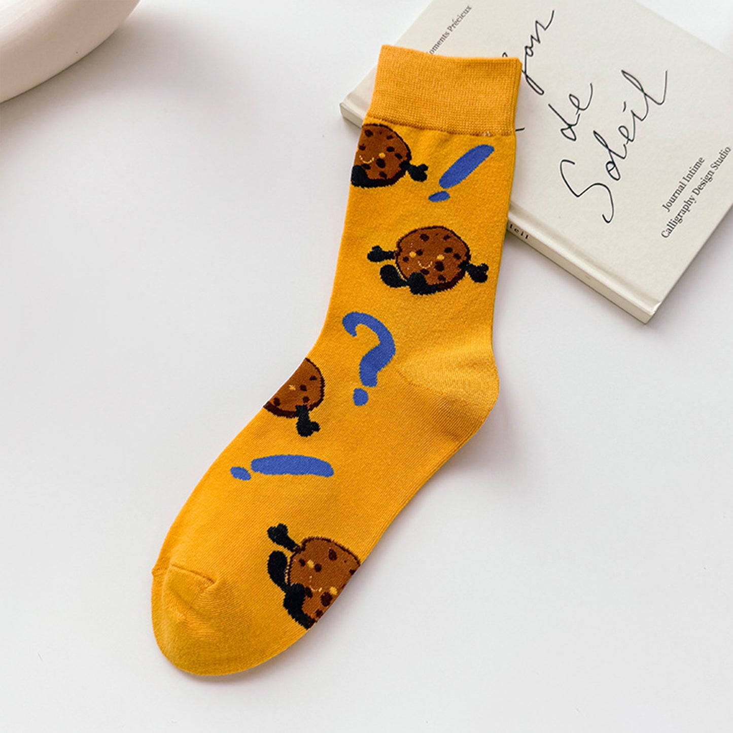 6-Pair Food-Themed Crew Socks