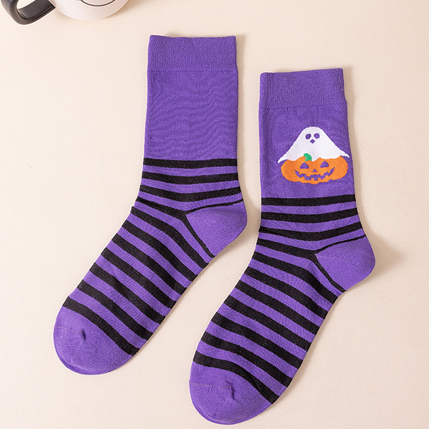 6-Pair Halloween Themed Crew Socks