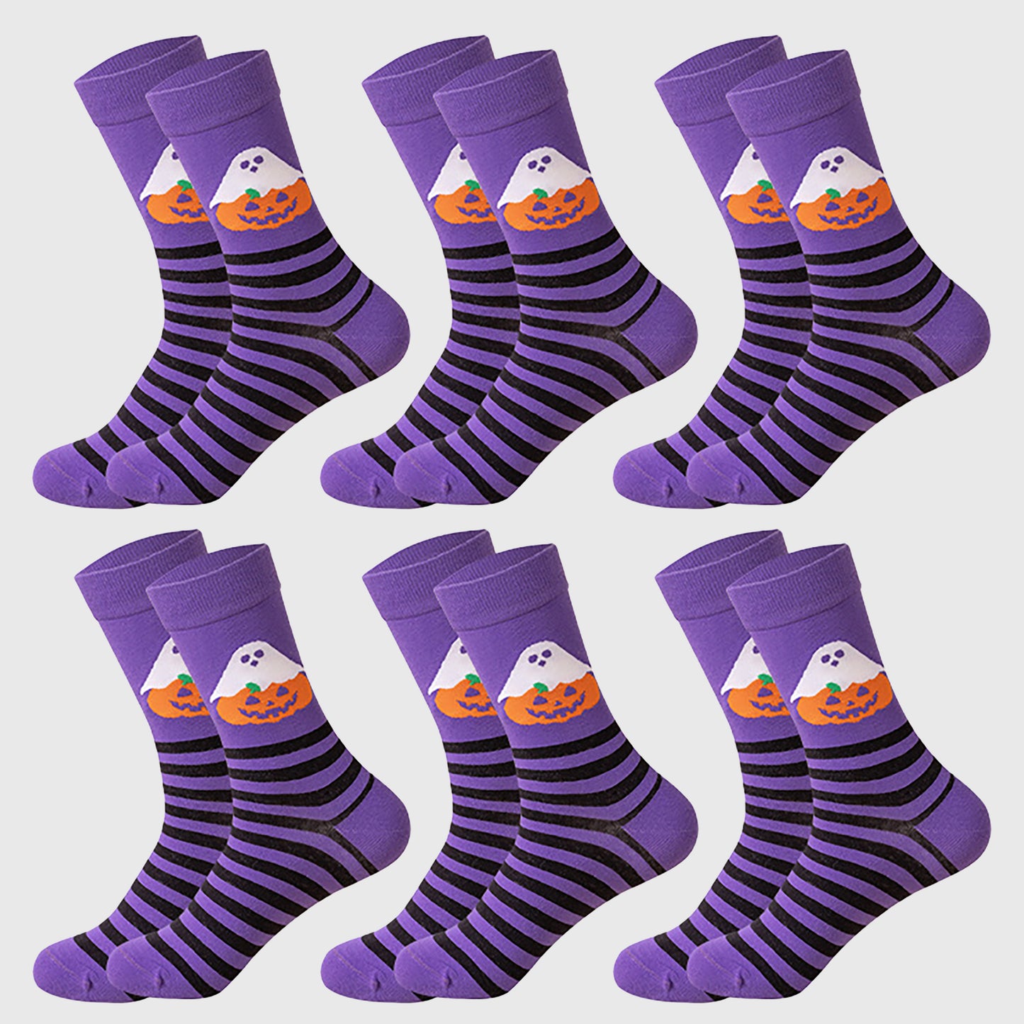 6-Pair Halloween Themed Crew Socks