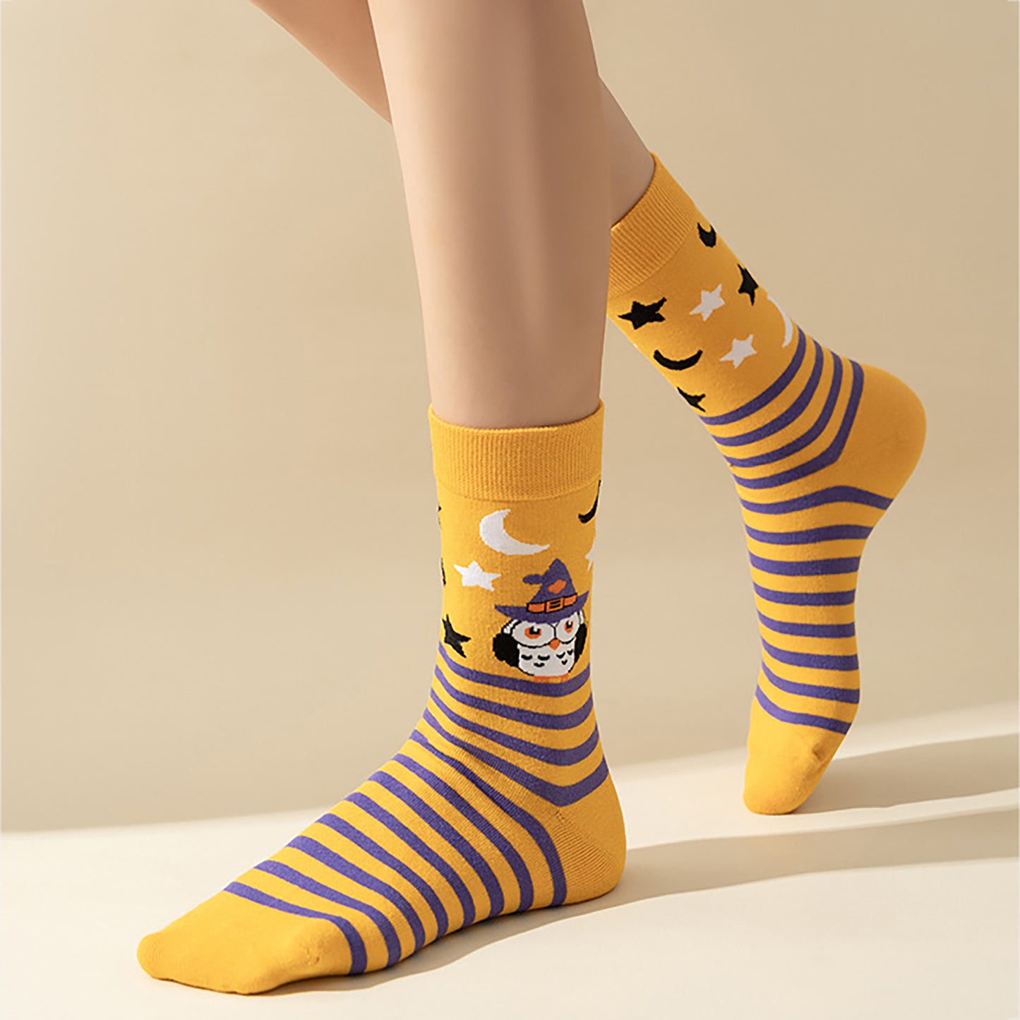 6-Pair Halloween Themed Crew Socks