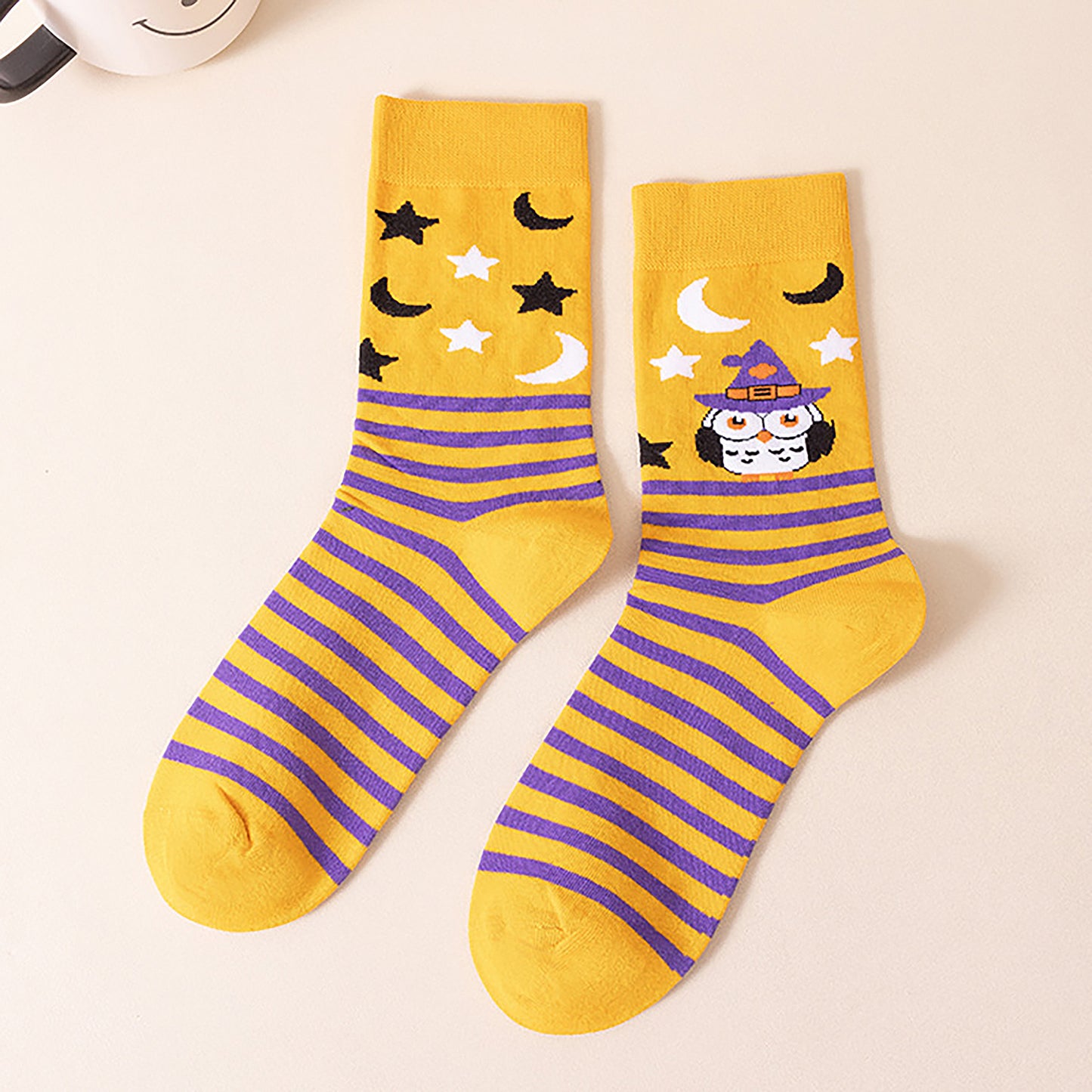 6-Pair Halloween Themed Crew Socks