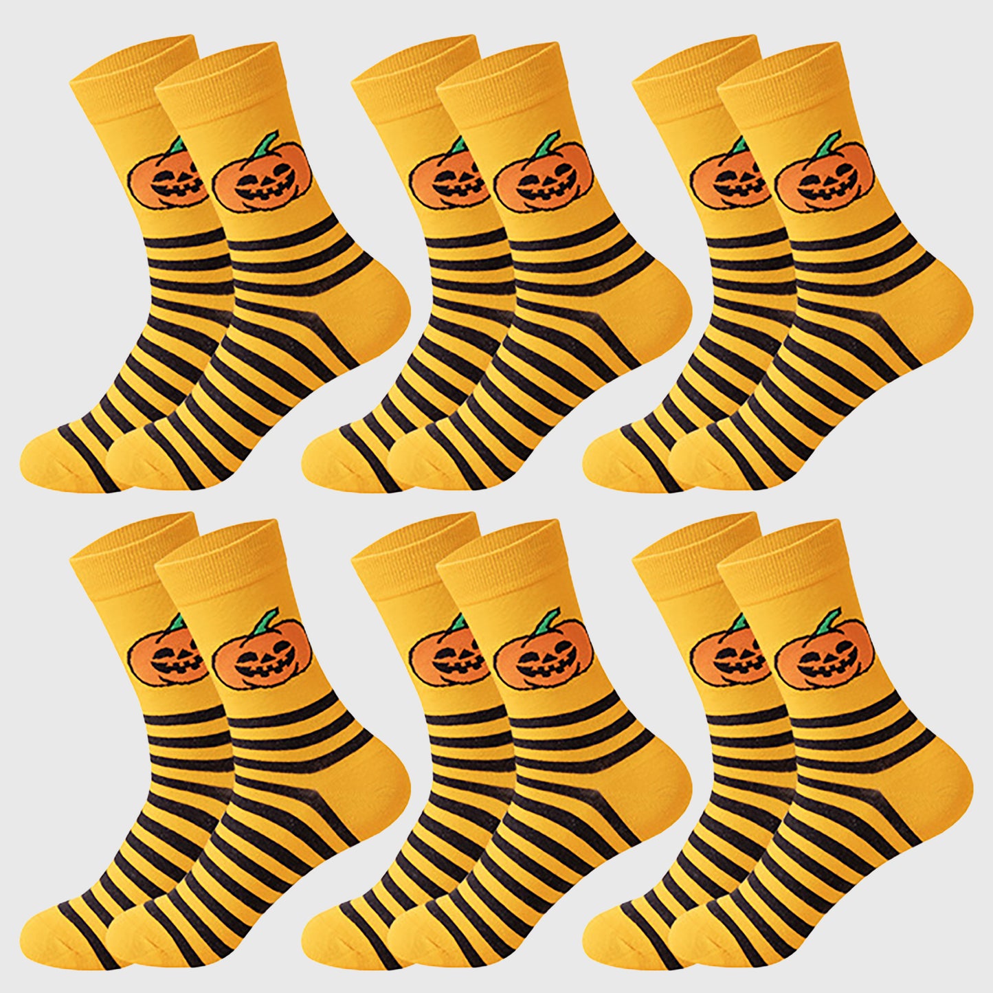 6-Pair Halloween Themed Crew Socks