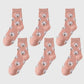 6pk Women's Cute Dog Breed Crew Socks