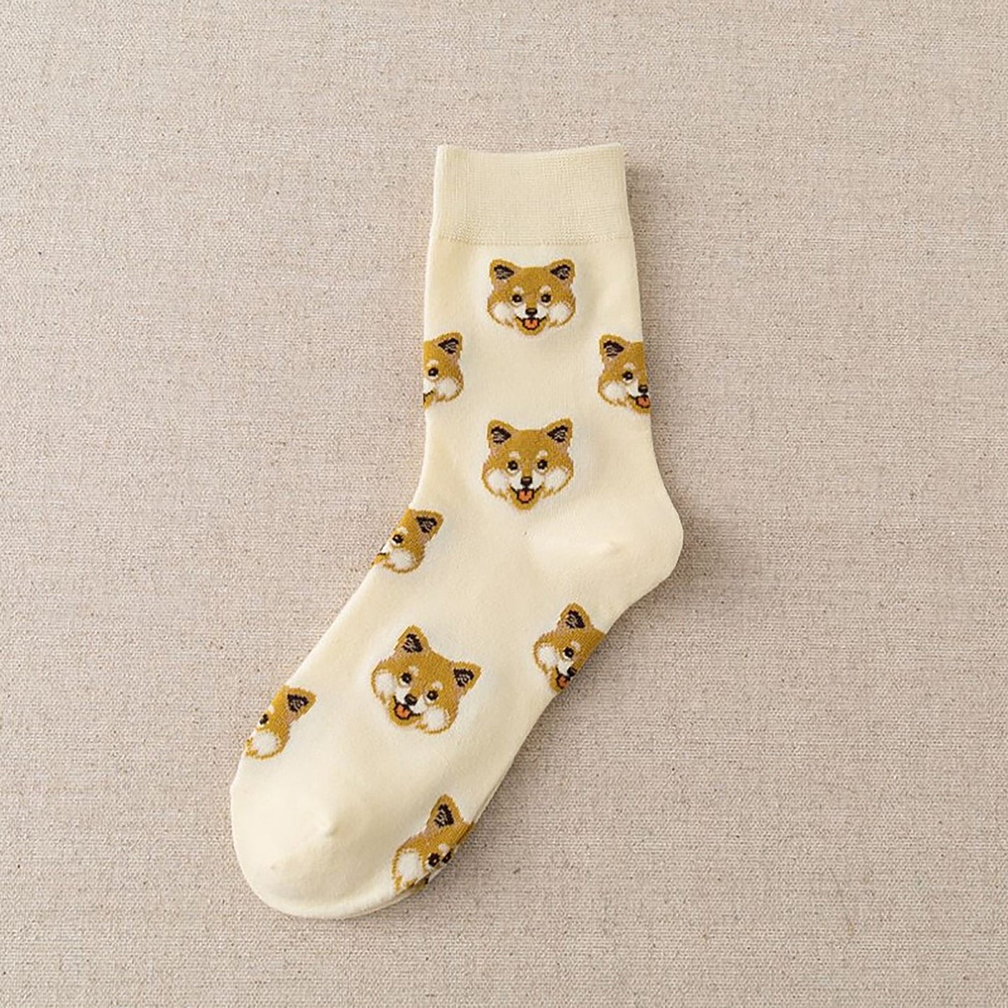 6pk Women's Cute Dog Breed Crew Socks