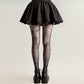 Sheer Tights with Musical Note and Piano Pattern Design
