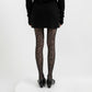 Sheer Tights with Sparkly Zebra Stripe Pattern