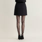 Sheer Pantyhose with Abstract Leaf Line Pattern