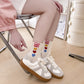 6pk Speckled Socks with Bunny Embroidery - Cute & Comfortable Mid-Calf Socks for Casual Wear
