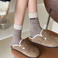 Two-Tone Ribbed Socks 6pk - Classic & Comfortable Mid-Calf Socks for Everyday Wear