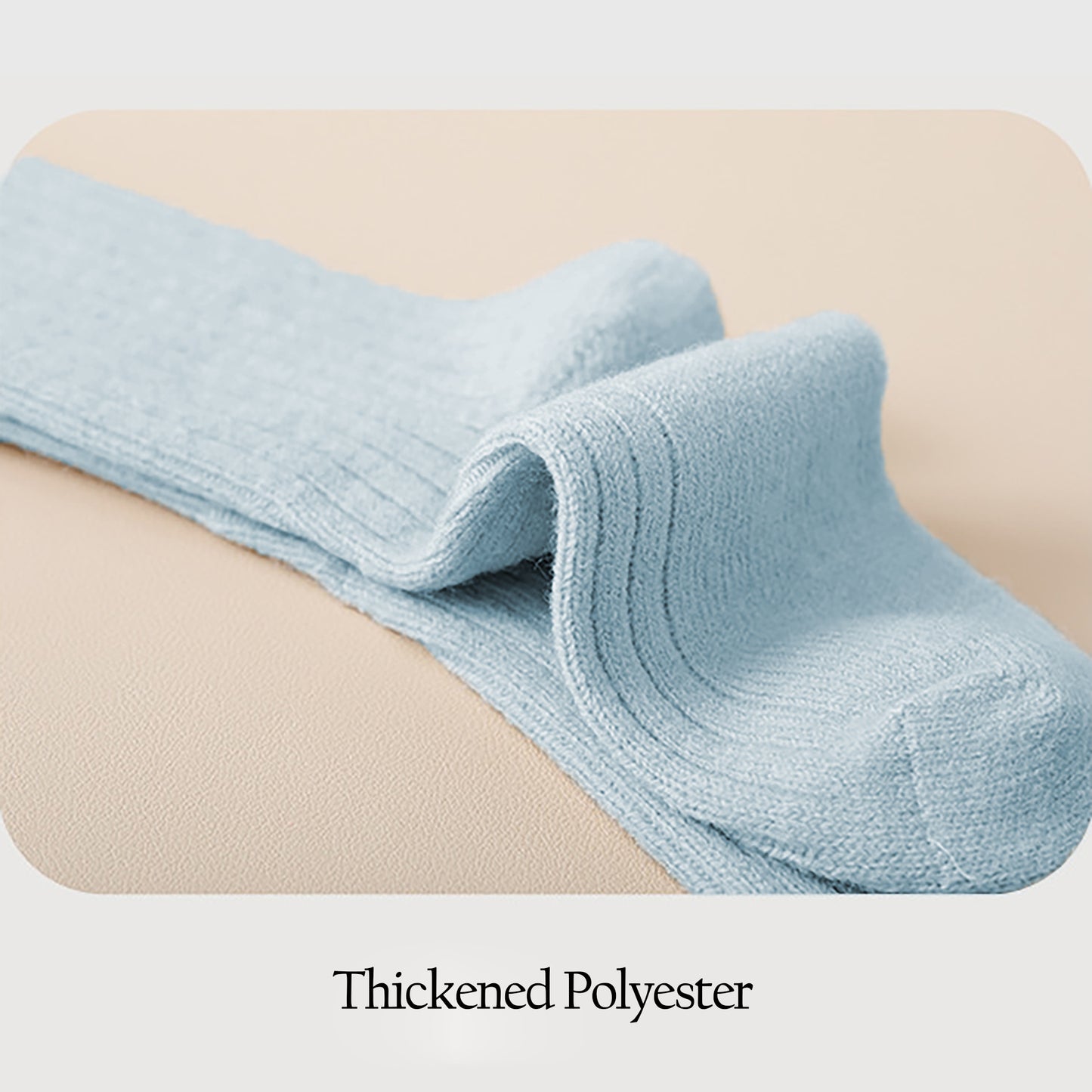 6pk Ribbed Slouch Socks with Striped Cuff - Warm & Stylish Mid-Calf Socks for Winter & Casual Wear