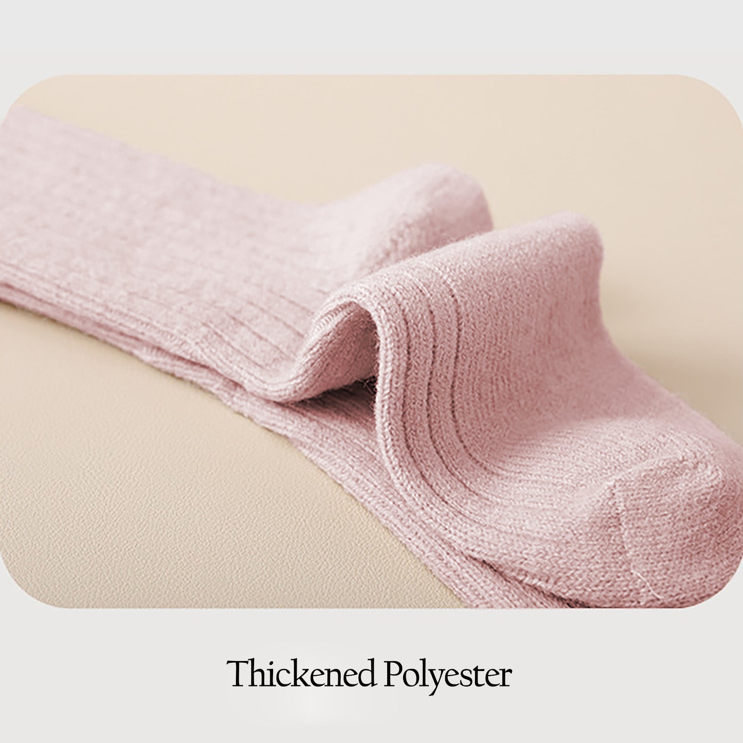 6pk Ribbed Slouch Socks with Striped Cuff - Warm & Stylish Mid-Calf Socks for Winter & Casual Wear
