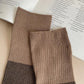 6pk Ribbed Slouch Socks - Cozy Mid-Calf Socks for Casual & Lounge Wear