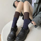 6pk Ribbed Slouch Socks - Cozy Mid-Calf Socks for Casual & Lounge Wear