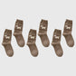 6pk Pink Fuzzy Socks with Dog Embroidery - Cute & Warm Mid-Calf Socks for Casual & Lounge Wear