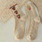 6pk Cozy Knitted Mid-Calf Socks for Winter & Casual Styling