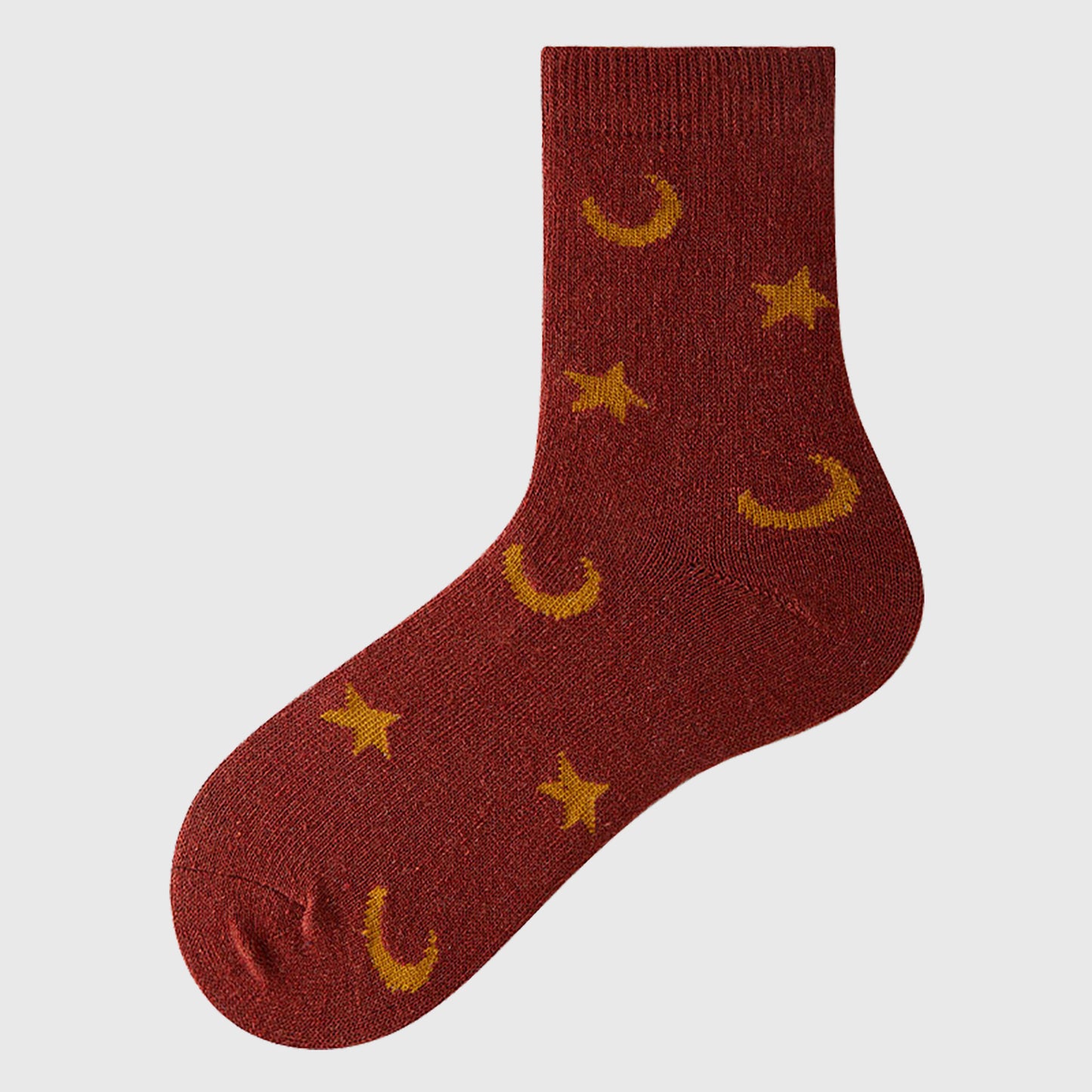 6pk Cozy Knitted Mid-Calf Socks for Winter & Casual Styling