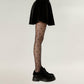 Sheer Tights with Allover Bow Pattern Design