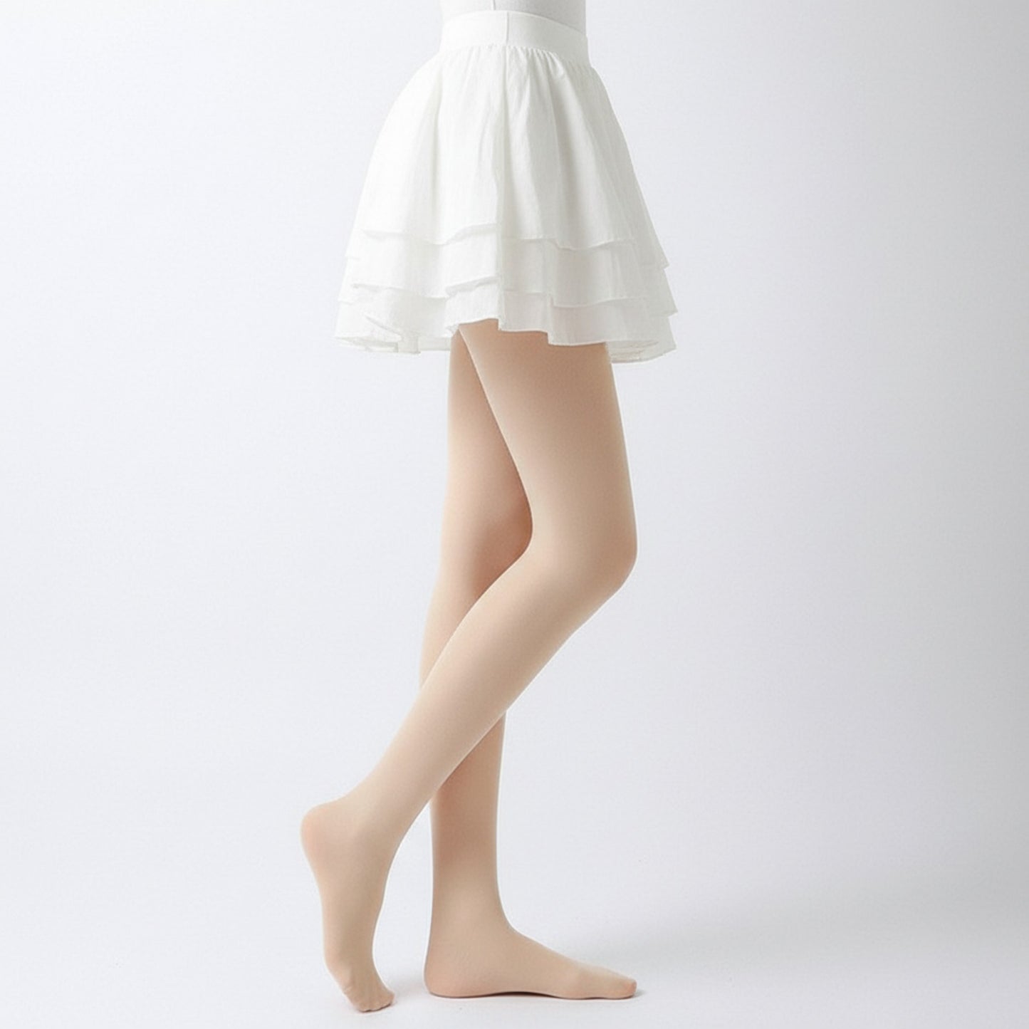 Light-Leg Fleece-Lined Pantyhose with Smooth Skinlike Finish and Upgraded Anti-Snag Fabric for Warm Bare-Leg Coverage