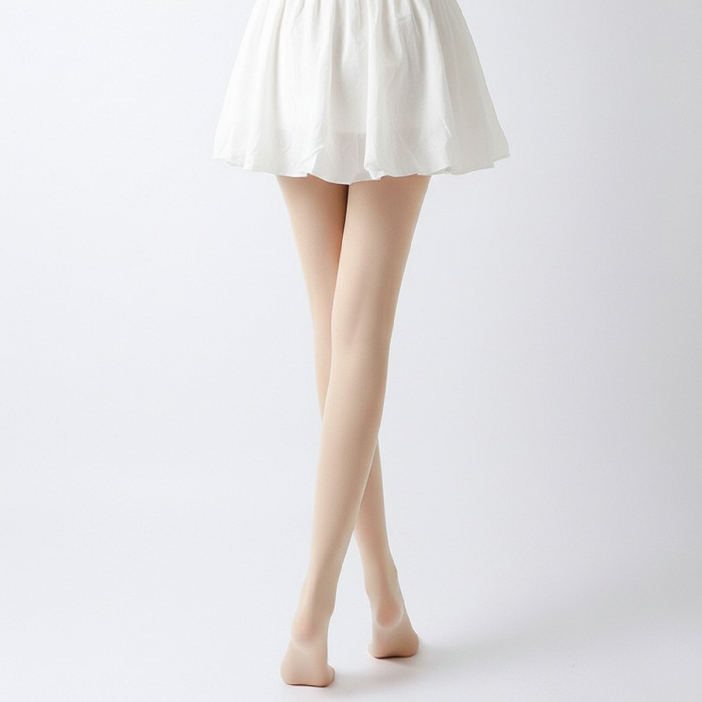 Light-Leg Fleece-Lined Pantyhose with Smooth Skinlike Finish and Upgraded Anti-Snag Fabric for Warm Bare-Leg Coverage