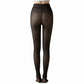 Bare-Legs Fleece Lined Thickened Pantyhose with Skin-Transparent Finish and Soft Stretch High Waist Design