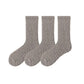 Plush Crew Socks 3-Pair Set Soft High Pile Knit Warm Stretchy Cozy Winter Socks