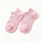3-Piece Women's Low-Cut Grip Socks Set with Breathable Knit Texture and Soft Stretch Non-Slip Design