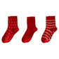3-Pair Women's Soft Knit Crew Socks with Polka Dot Cable Knit and Stripe Patterns Comfort Set