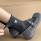 3-Pair Women's Soft Ribbed Ankle Socks with Lettuce Edge Trim and Bow Accent Stretch Knit Comfort Set US(5-10)