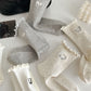 3-Pair Women's Soft Ribbed Ankle Socks with Lettuce Edge Trim and Bow Accent Stretch Knit Comfort Set US(5-10)